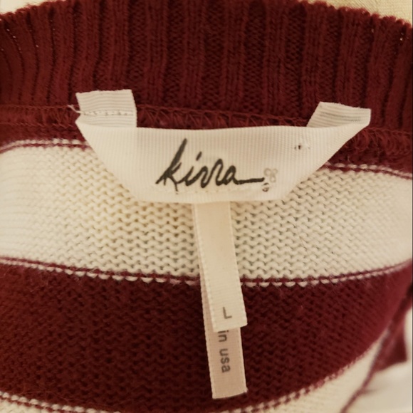 Kirra , Maroon Striped Sweater - Picture 5 of 5
